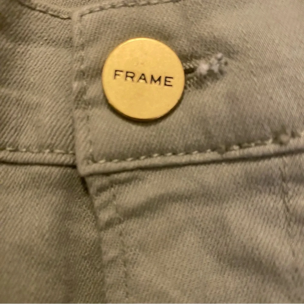 Frame Le High Skinny Jeans in Olive Green Size 30 - Picture 6 of 10